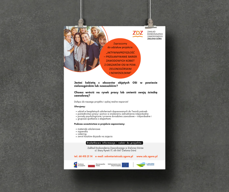 przedstawienie plakatu promującego projekt Akademia Równości